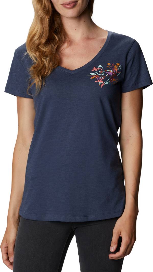 Columbia Women's Daisy Days V Neck Graphic T-Shirt