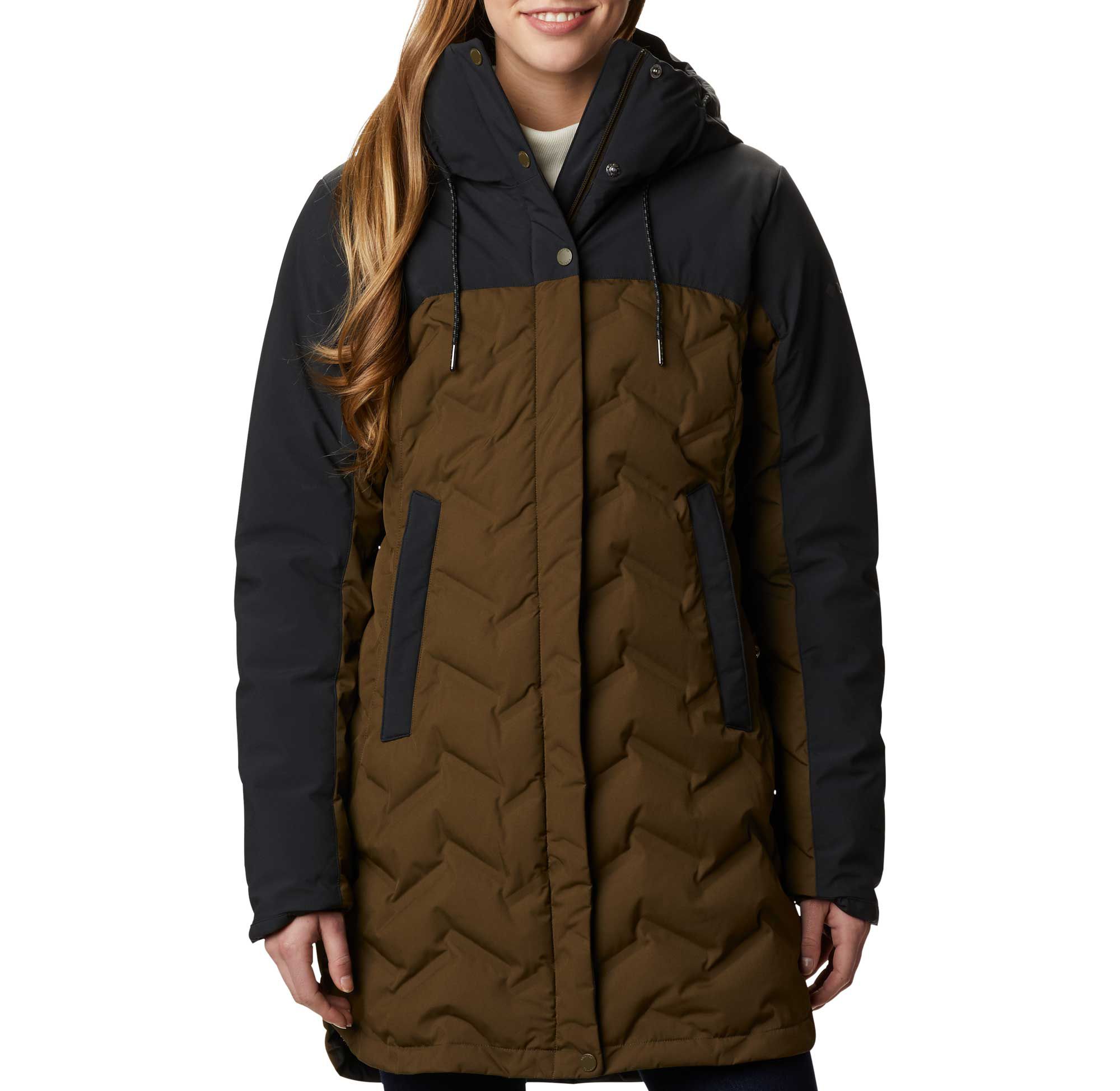 columbia long down jacket