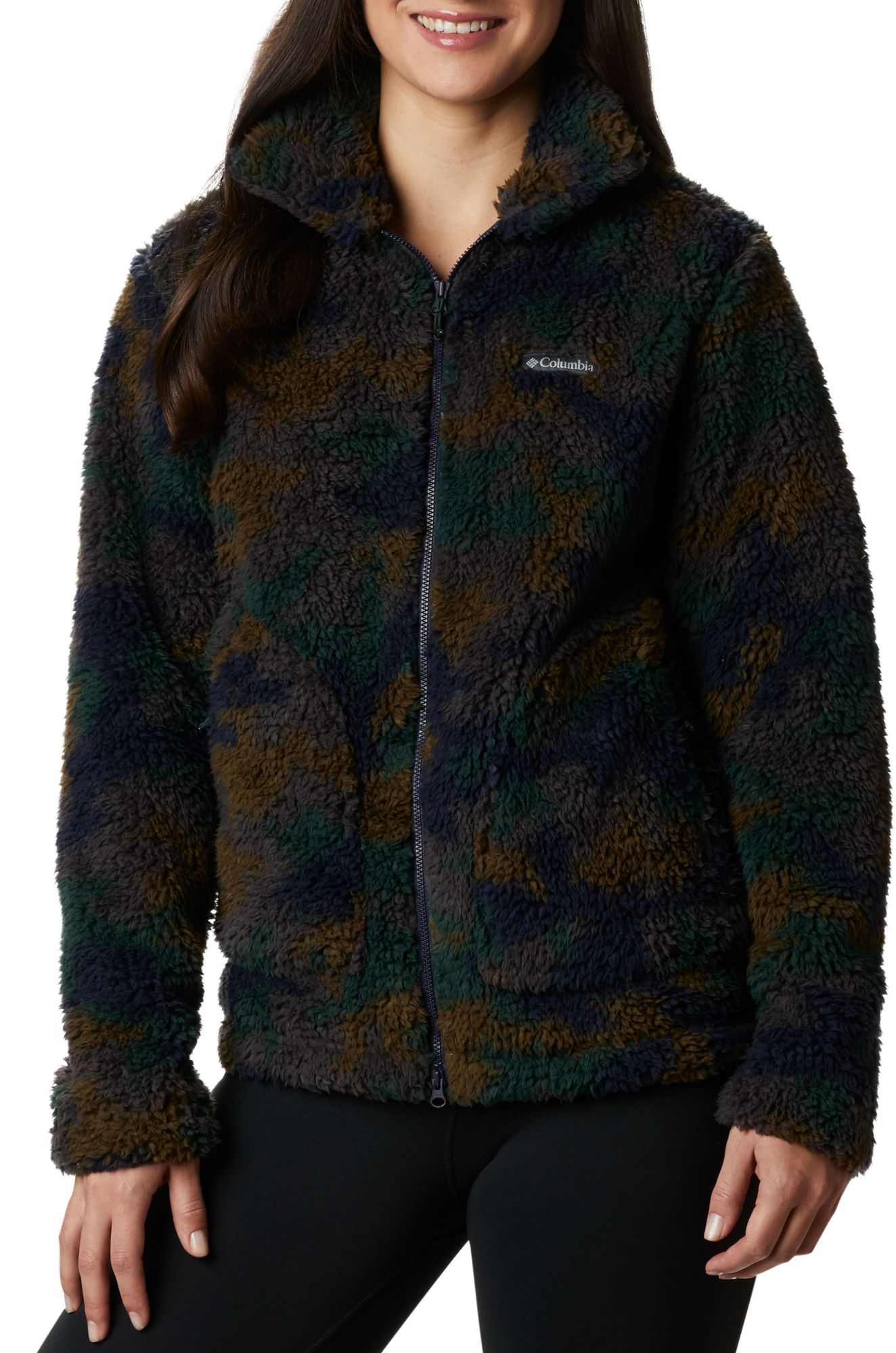 columbia camo fleece jacket women's