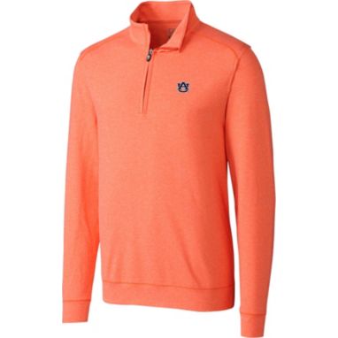 sorry, Cutter & Buck Men's Auburn Tigers Orange Shoreline Half-Zip Shirt is currently out of stock