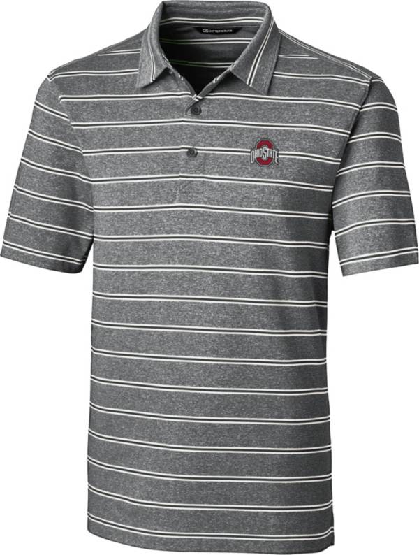 Cutter & Buck Men's Ohio State Buckeyes Forge Black Polo