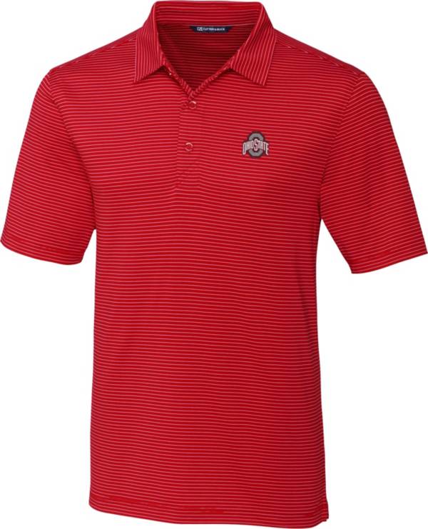 Cutter & Buck Men's Ohio State Buckeyes Scarlet Forge Polo | Dick's ...
