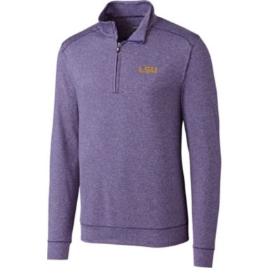 sorry, Cutter & Buck Men's LSU Tigers Purple Shoreline Half-Zip Shirt is currently out of stock