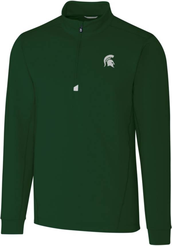 Cutter & Buck Men's Michigan State Spartans Green Traverse HalfZip Shirt Dick's Sporting Goods