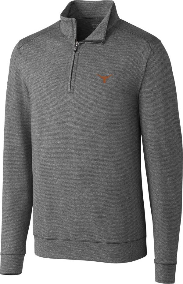 Download Cutter & Buck Men's Texas Longhorns Grey Shoreline Half ...