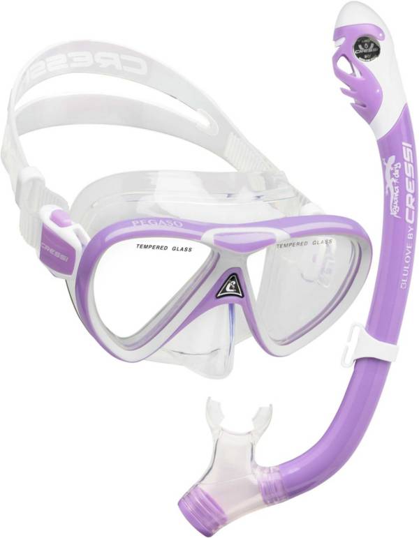 Cressi Youth Pegaso/Iguana Dry Snorkel Combo product image