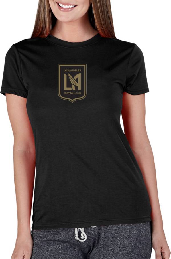 Concepts Sport Women's Los Angeles FC Marathon Black Short Sleeve Top product image