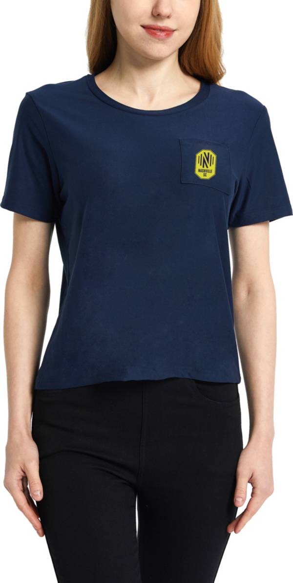 Concepts Sport Women's Nashville SC Zest Navy Short Sleeve Top