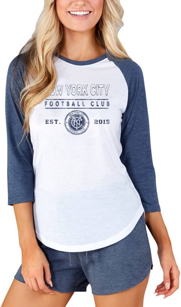 Concepts Sport Women's New York City FC Crescent White Long Sleeve Top product image