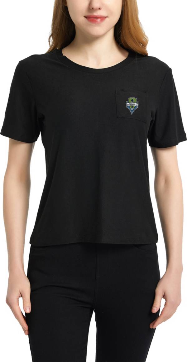 Concepts Sport Women's Seattle Sounders Zest Black Short Sleeve Top product image