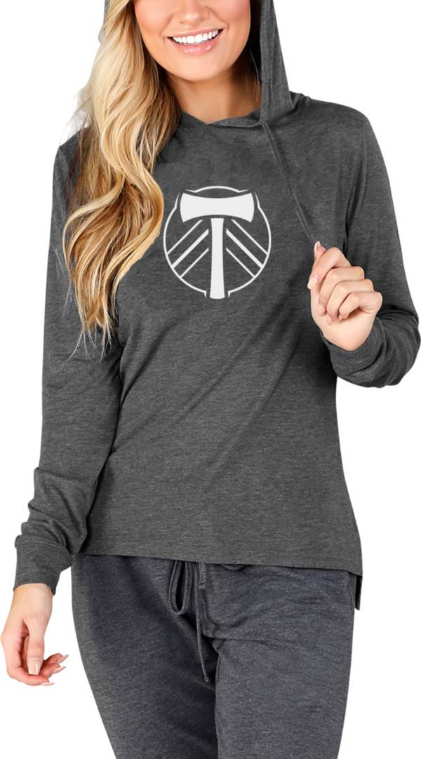Concepts Sport Women's Portland Timbers Crescent Charcoal Long Sleeve Top product image