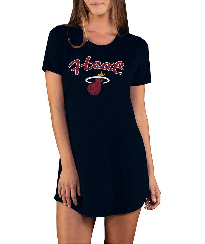 Women's Miami Heat Marathon T-Shirt Concepts Sport T-Shirt XLarge Black