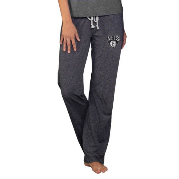 Concepts Sport Women's Brooklyn Nets Quest Grey Jersey Pants product image