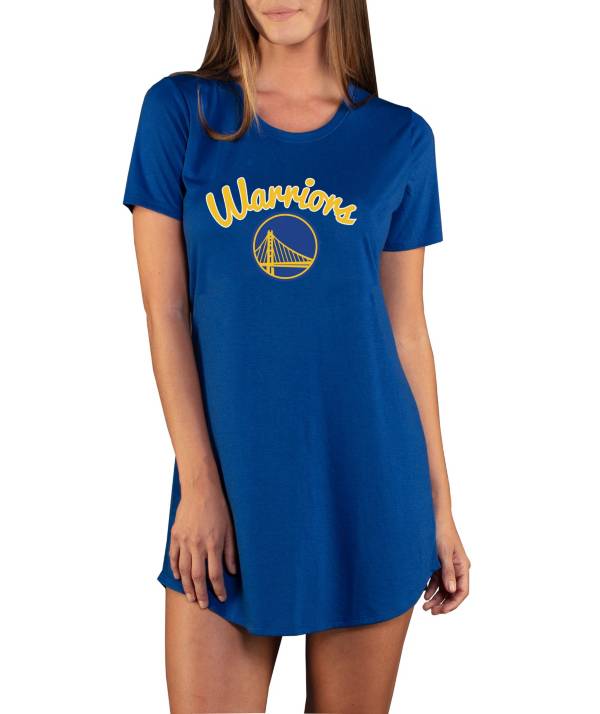 NBA Warriors 30 Stephen Curry Blue Print Dress Women Jersey