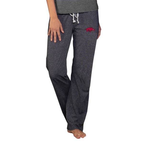 Concepts Sport Women's Arkansas Razorbacks Quest Grey Knit Pants product image