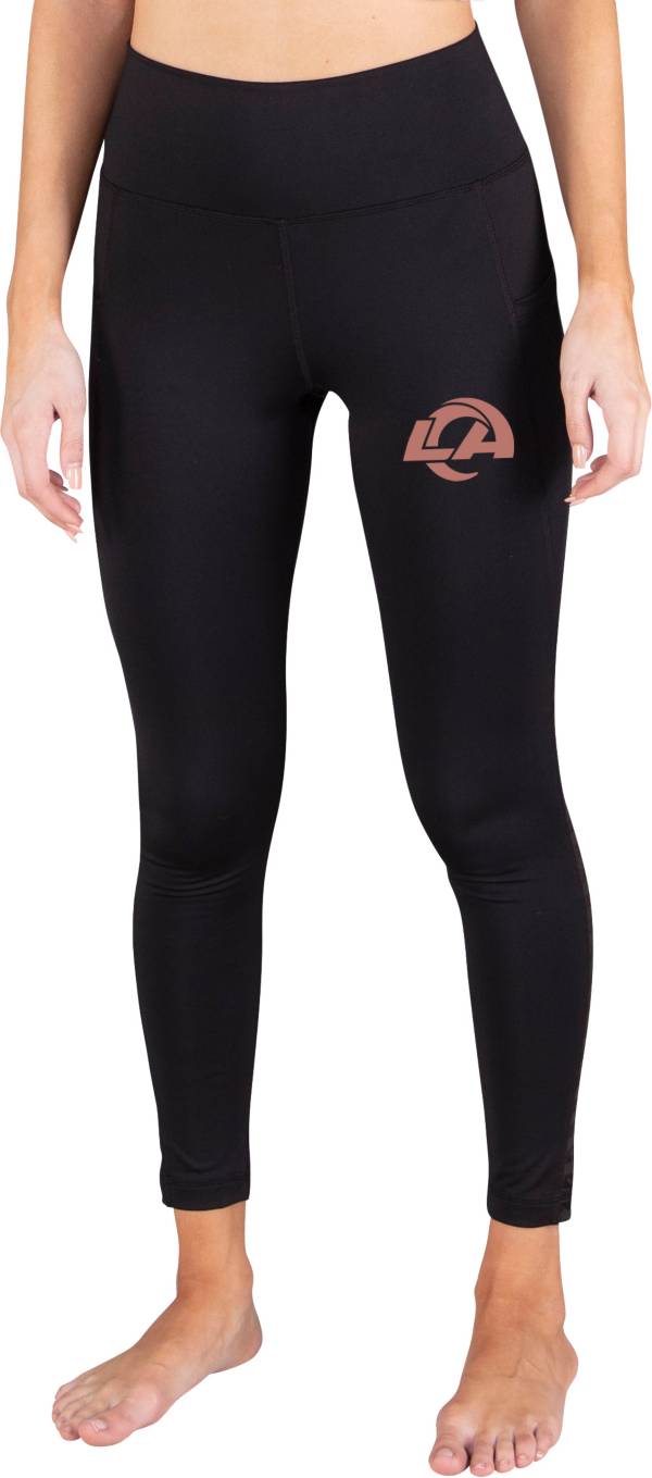 NFL Team Apparel Women's Los Angeles Rams Black Fraction Leggings