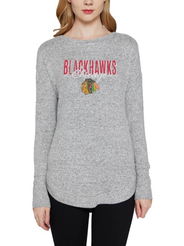 Concepts Sports Women's Chicago Blackhawks Grey Venture Long Sleeve T-Shirt