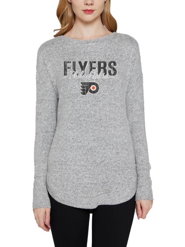 Concepts Sports Women's Philadelphia Flyers Grey Venture Long Sleeve T-Shirt