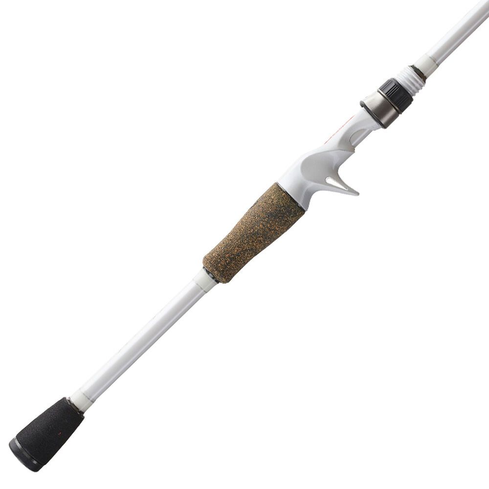 white bird fishing rod