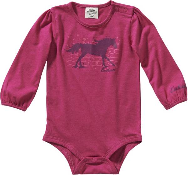 Carhartt Infant Girls' Heather Long Sleeve Body Shirt