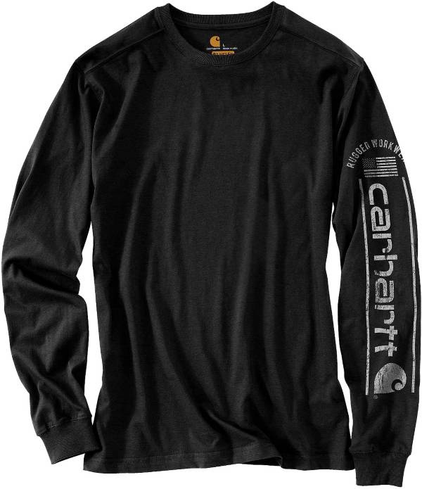 Download Carhartt Men's Relaxed Fit Midweight Long Sleeve Logo ...