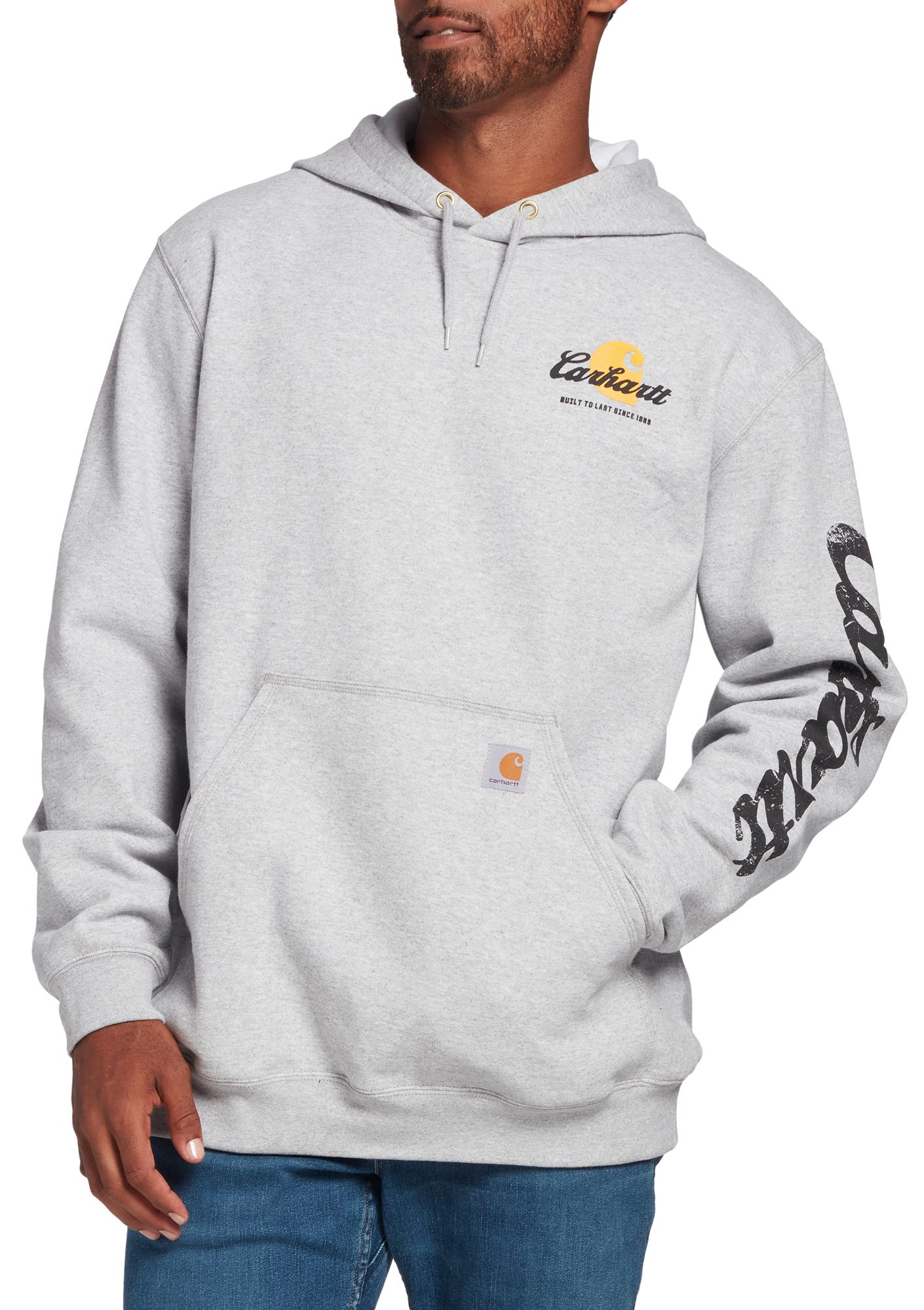 mens grey carhartt hoodie