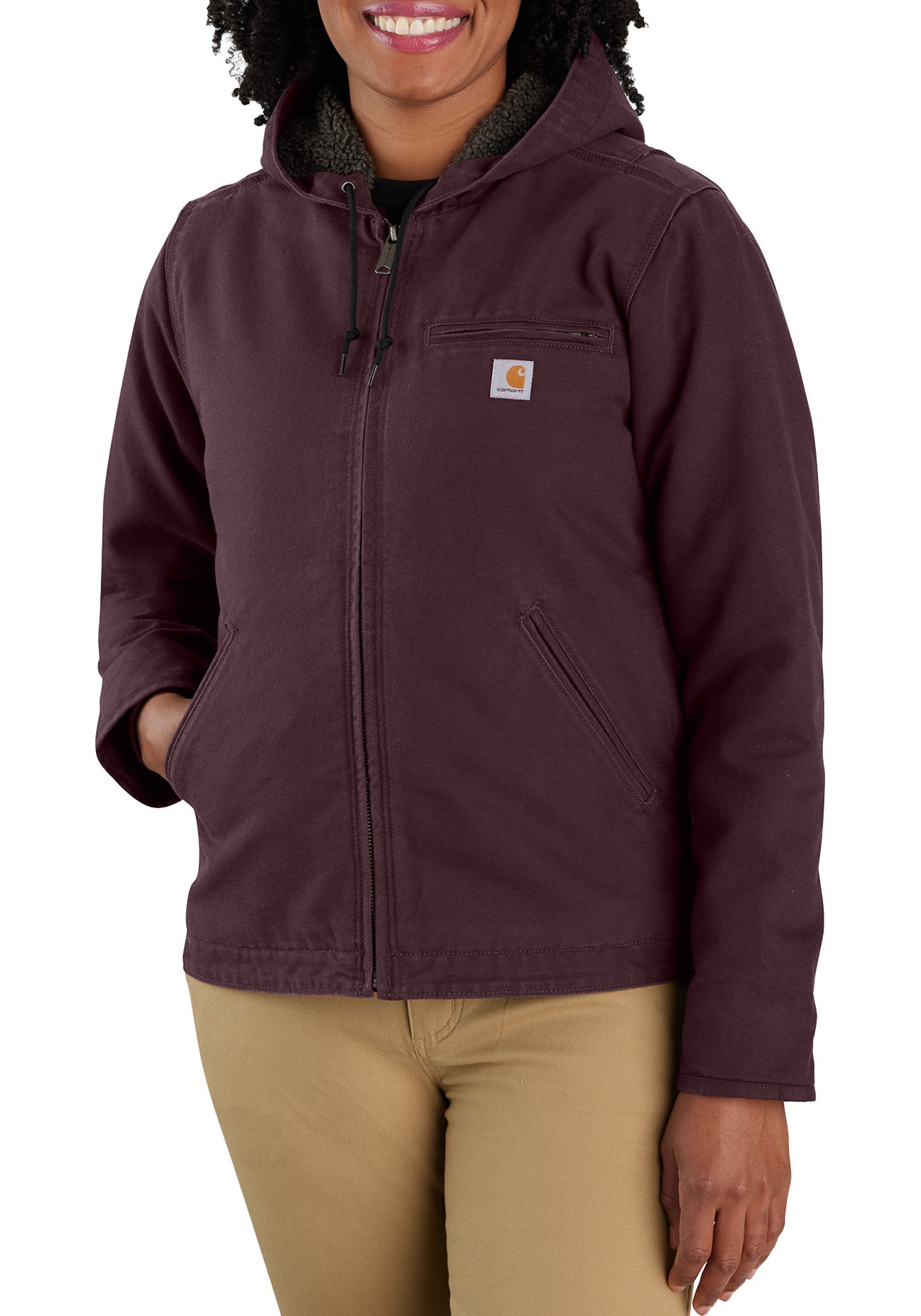 Carhartt Women s Washed Duck Sherpa Lined Jacket Dick s Sporting Goods