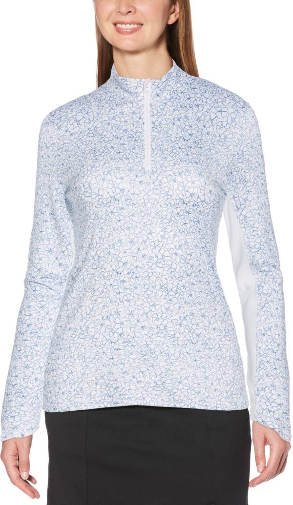 Callaway Women's Swing Tech Floral Print Sun Protection Long Sleeve Golf Shirt