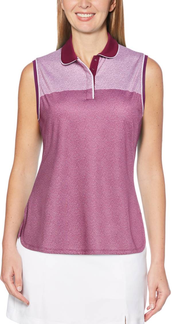 sleeveless golf polo women's