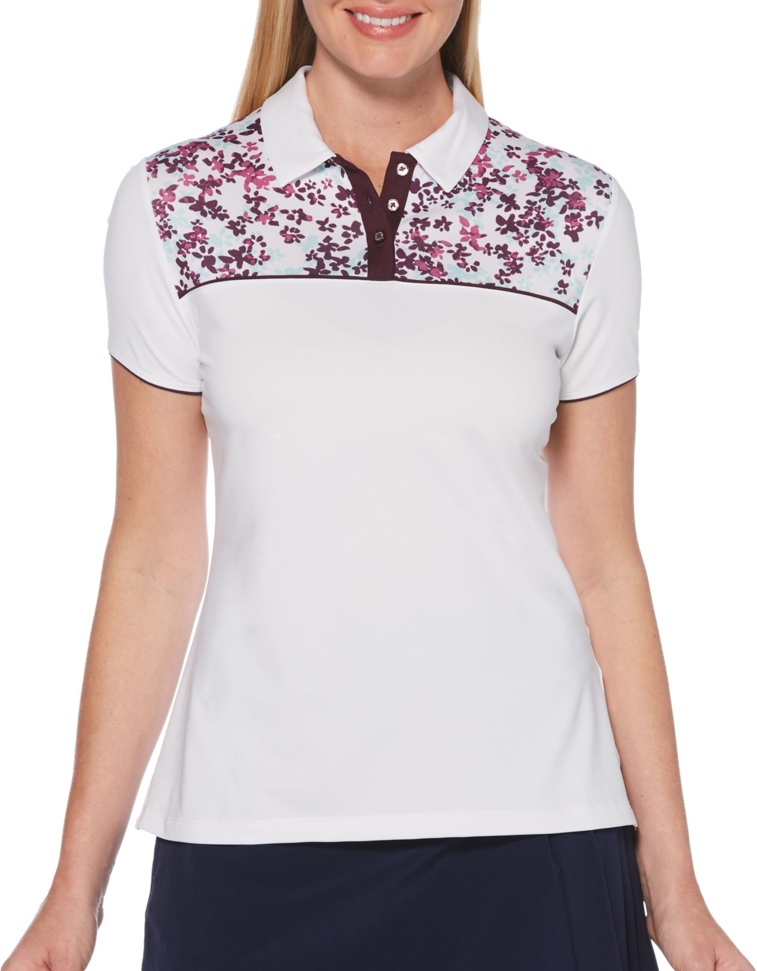 floral polo shirt womens
