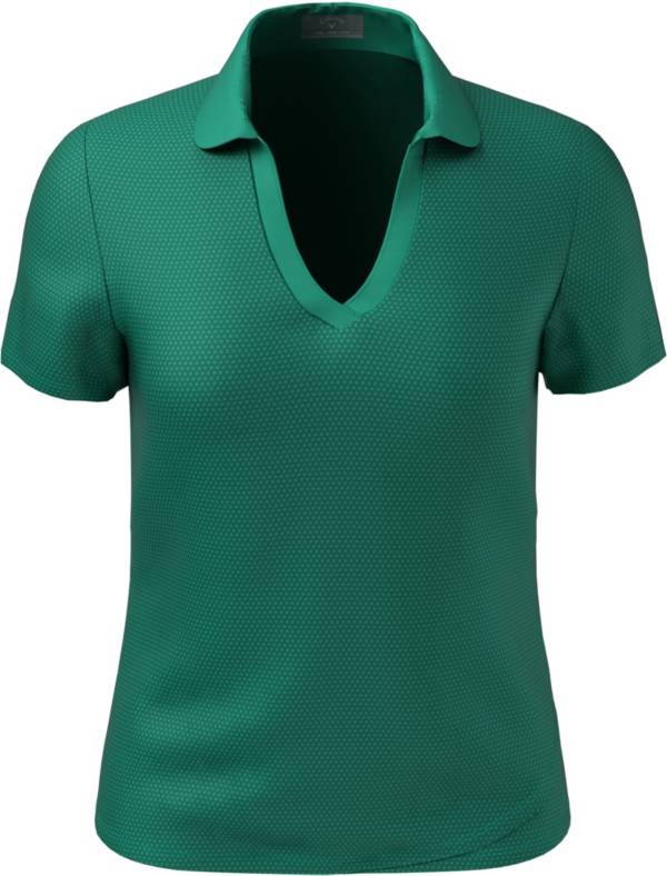 Callaway Women's Essential Swing Tech Printed Short Sleeve Polo Shirt