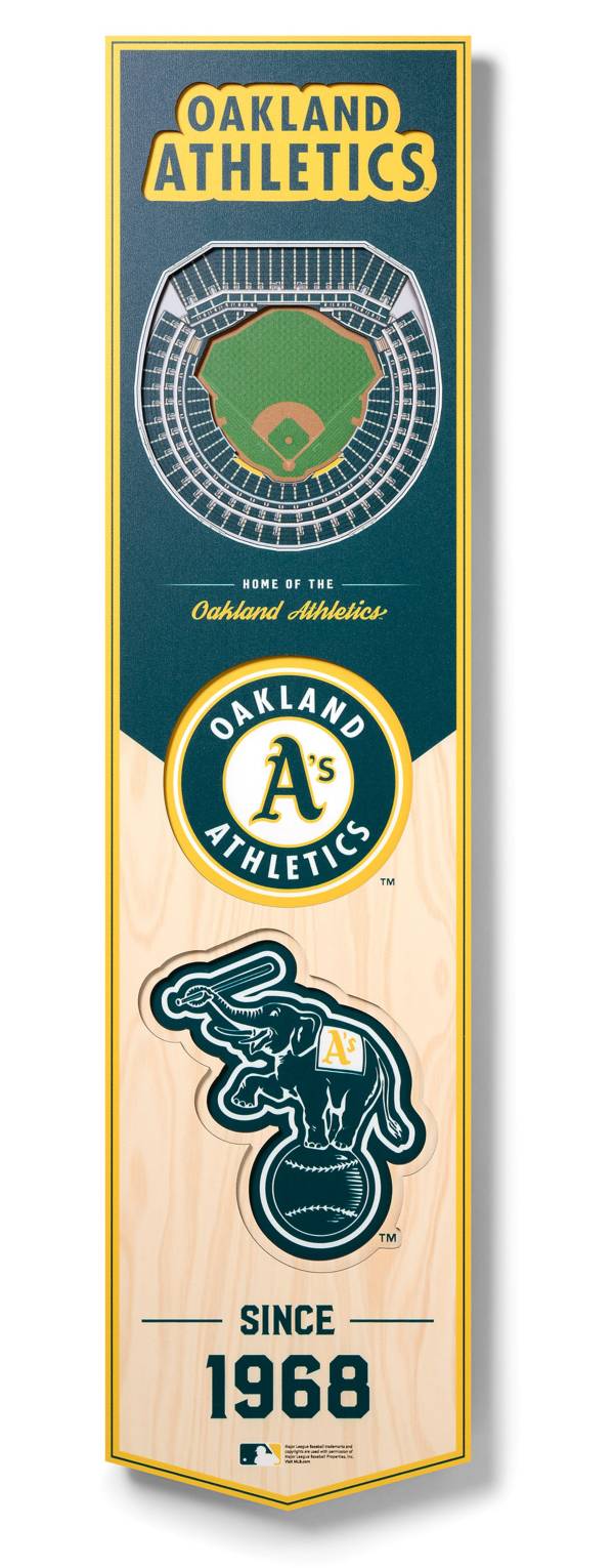 You The Fan Oakland Athletics 8''x32'' 3D Banner Dick's Sporting Goods