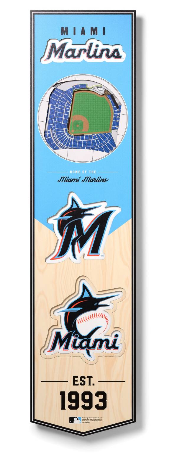 You The Fan Miami Marlins 8''x32'' 3-D Banner product image