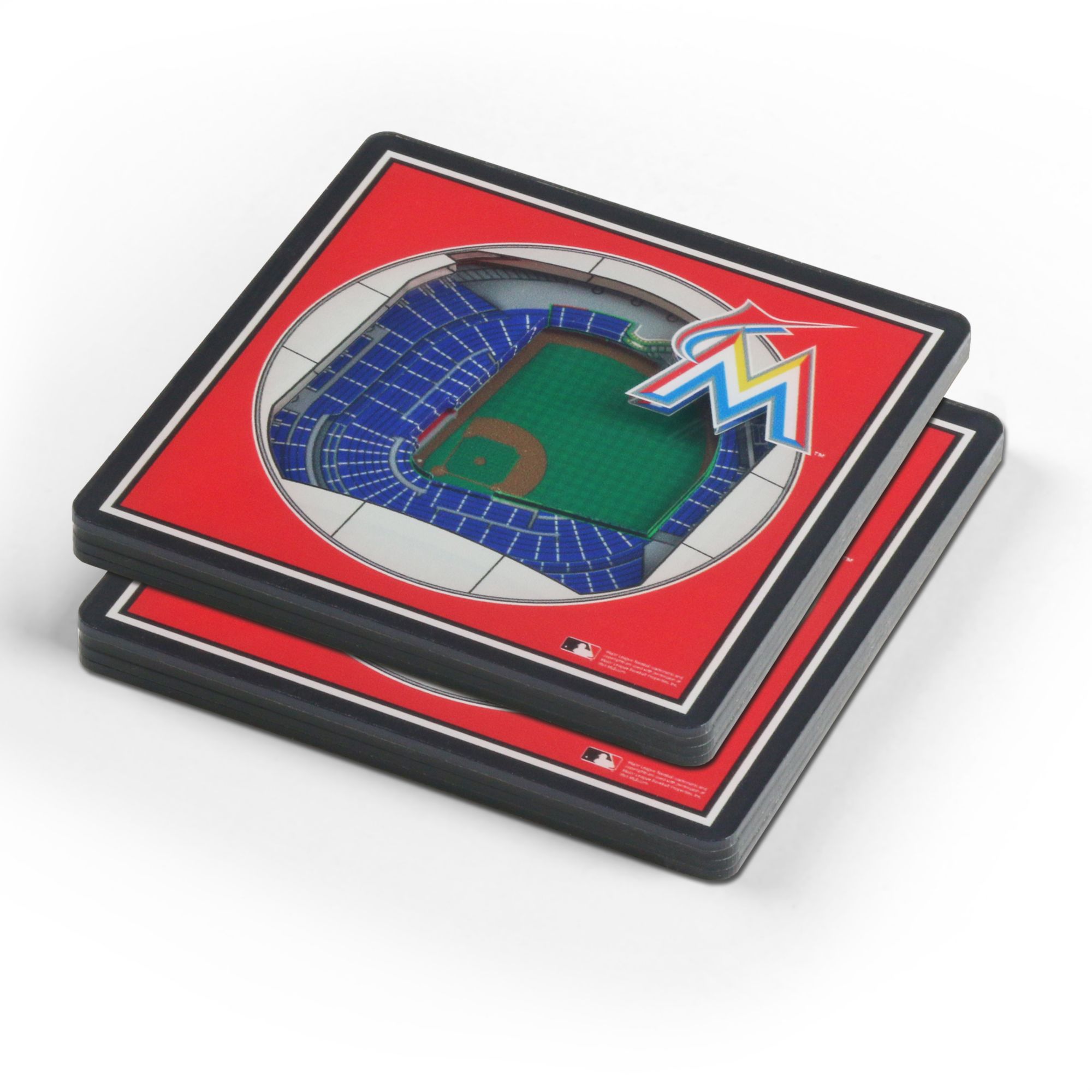 YouTheFan Miami Marlins Stadium View Coaster Set product image