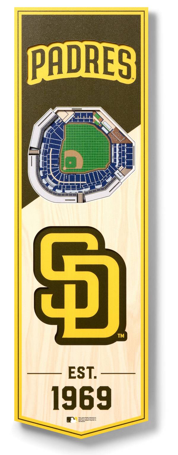 You The Fan San Diego Padres 6''x19'' 3D Banner Dick's Sporting Goods
