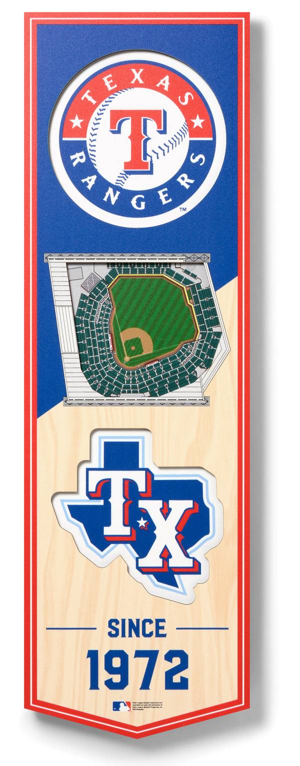 You The Fan Texas Rangers 6''x19'' 3-D Banner product image