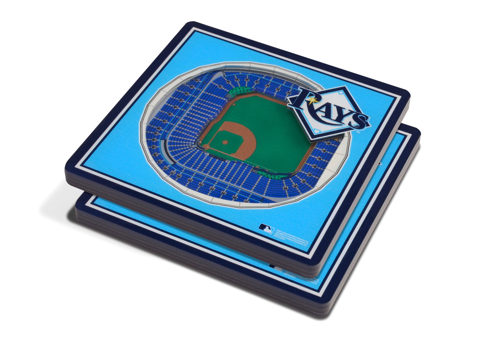 YouTheFan Tampa Bay Rays Stadium View Coaster Set product image