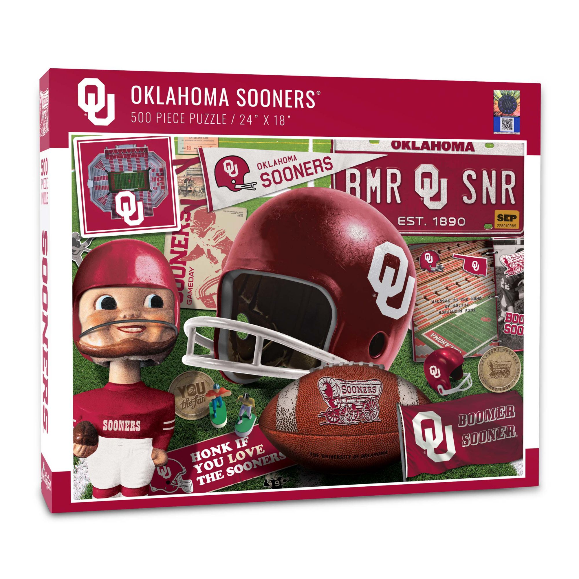 YouTheFan Oklahoma Sooners Retro Series 500-Piece Puzzle product image