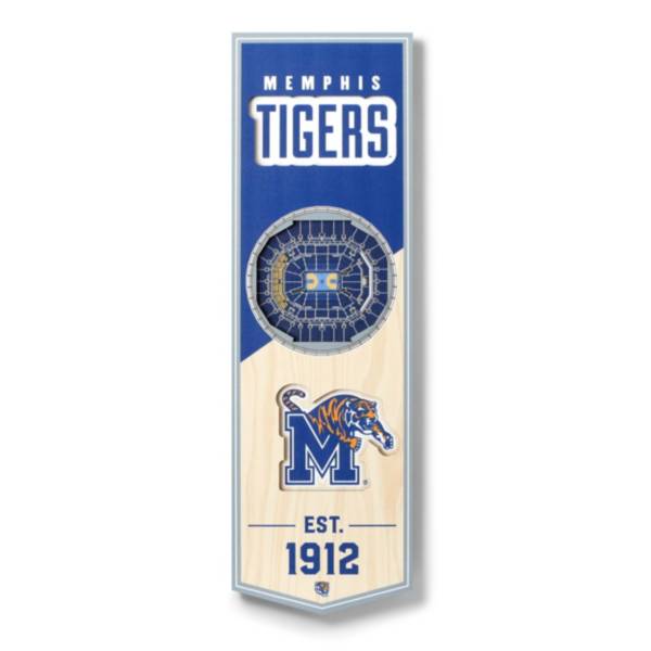 You The Fan Memphis Tigers 6"x19" 3-D Banner product image