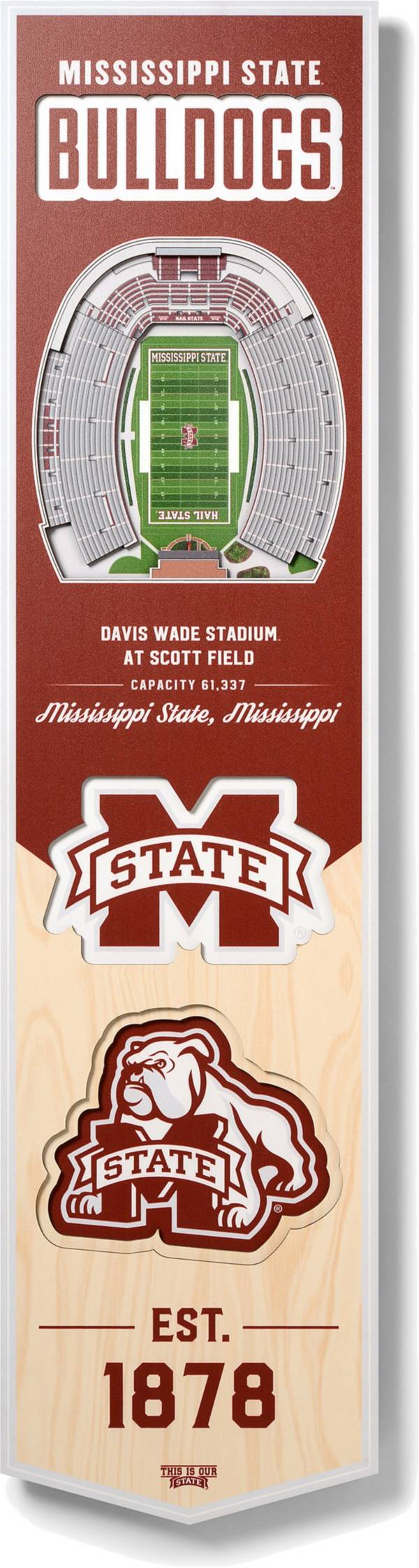 You The Fan Mississippi State Bulldogs 8"x32" 3-D Banner product image