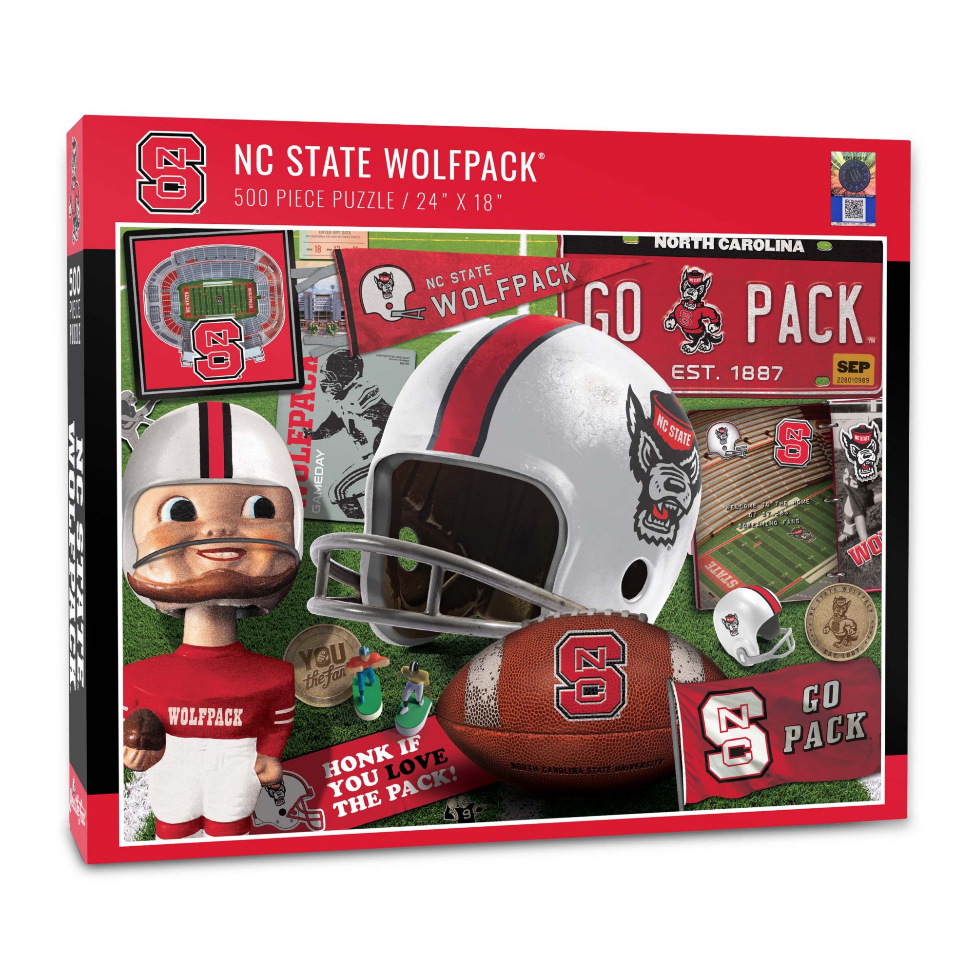 You The Fan NC State Wolfpack Retro Series 500-Piece Puzzle