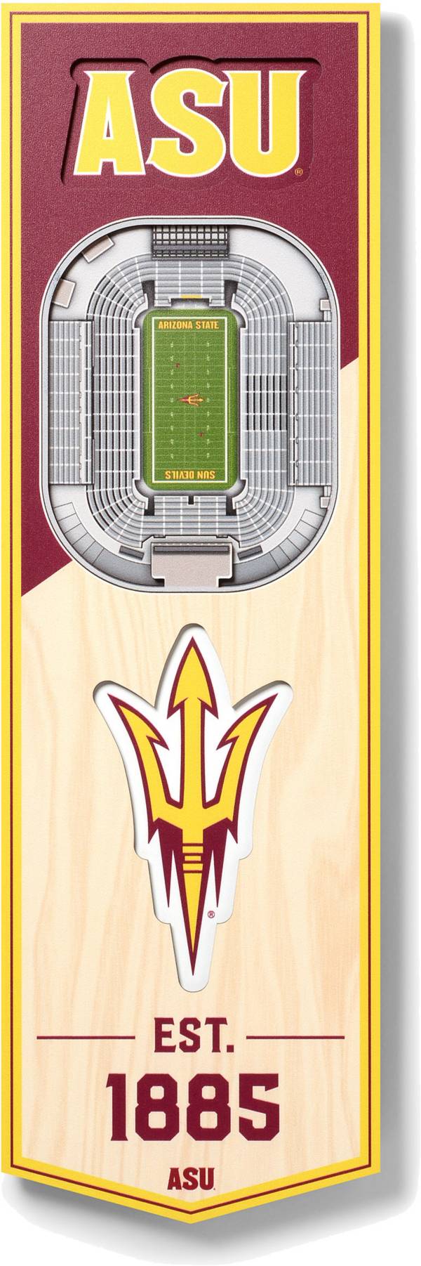 You The Fan Arizona State Sun Devils 6"x19" 3-D Banner product image