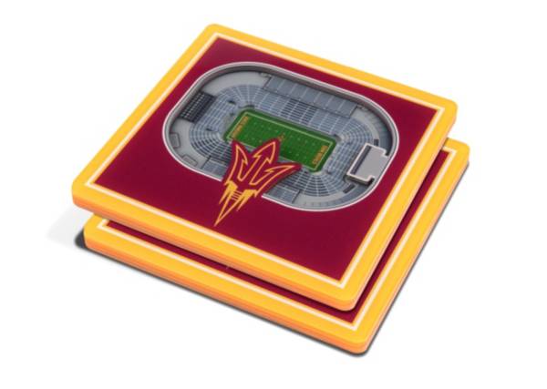You the Fan Arizona State Sun Devils Stadium View Coaster Set product image