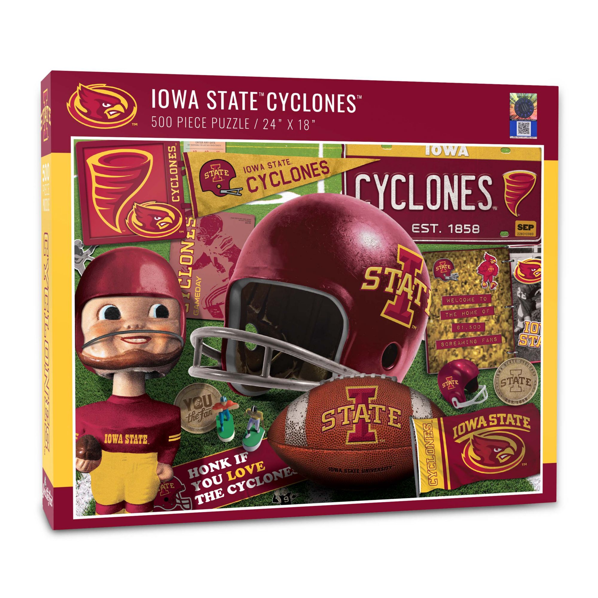 YouTheFan Iowa State Cyclones Retro Series 500-Piece Puzzle product image