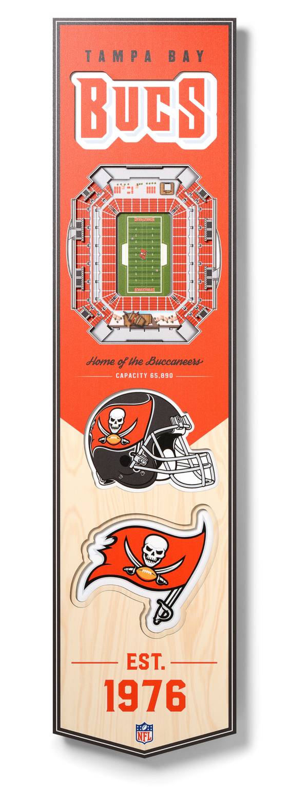 8 x 32 NFL Tampa Bay Buccaneers 3D Stadium Banner