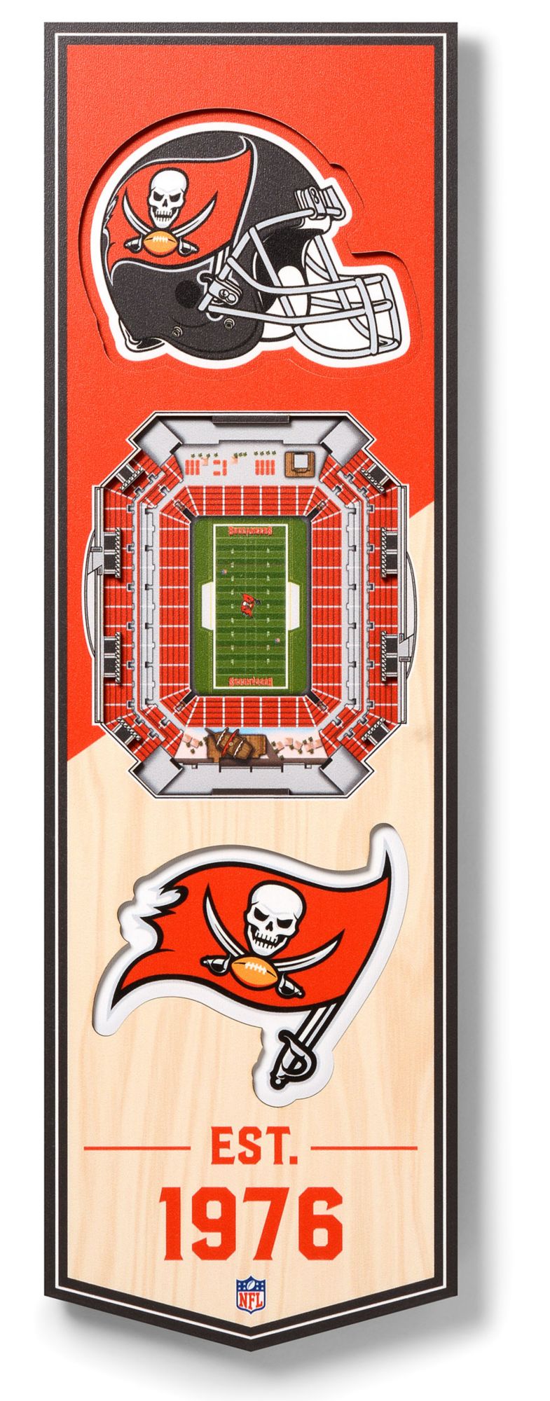 You The Fan Tampa Bay Buccaneers 6''x19'' 3-D Banner