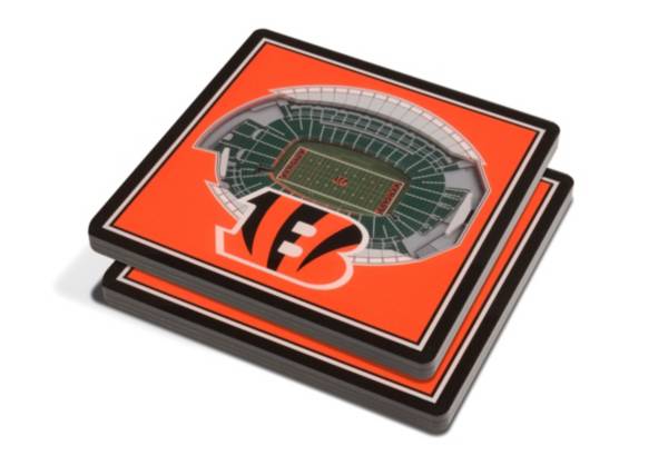 You the Fan Cincinnati Bengals Stadium View Coaster Set