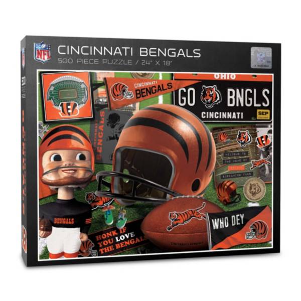 You The Fan Cincinnati Bengals Retro Series 500-Piece Puzzle