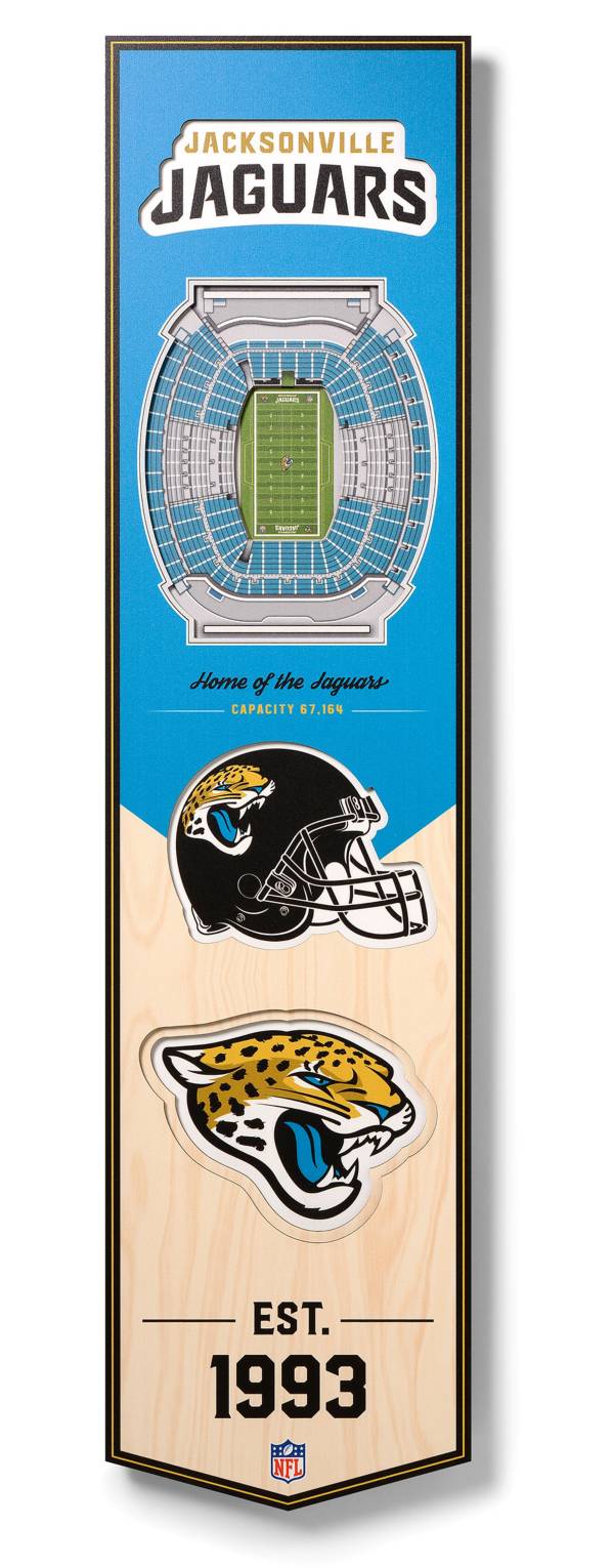 You The Fan Jacksonville Jaguars 8''x32'' 3-D Banner product image