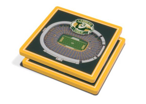 You the Fan Green Bay Packers Stadium View Coaster Set product image